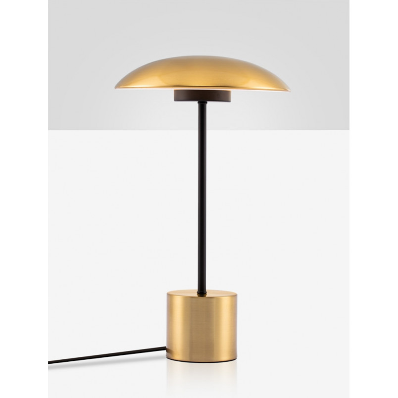 Lampa stołowa Retro Shock | Złoty mosiądz, LED | Decolab24