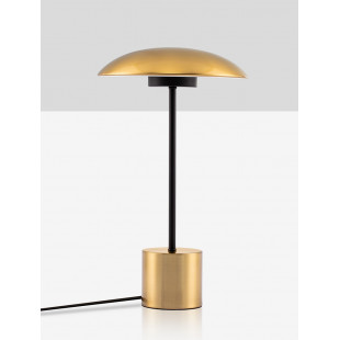 Lampa stołowa Retro Shock | Złoty mosiądz, LED | Decolab24