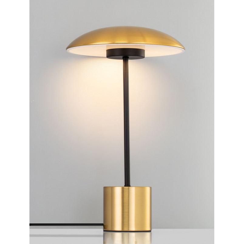 Lampa stołowa Retro Shock | Złoty mosiądz, LED | Decolab24