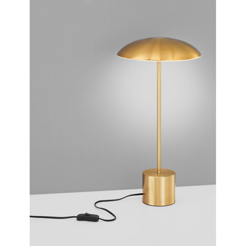 Lampa stołowa retro Shock LED złota - Decolab24