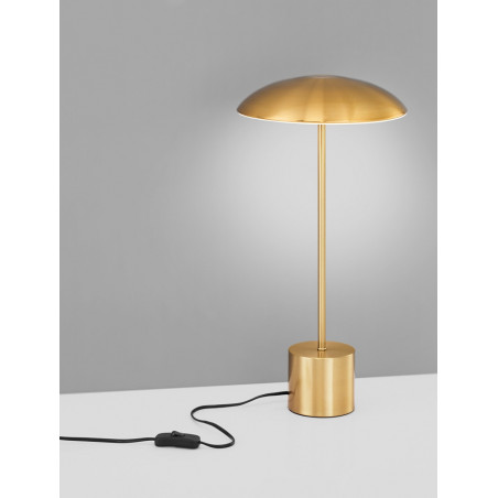 Lampa stołowa retro Shock LED złota - Decolab24
