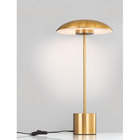 Lampa stołowa retro Shock LED złota - Decolab24