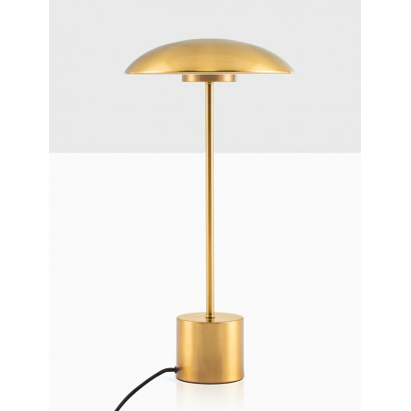 Lampa stołowa retro Shock LED złota - Decolab24