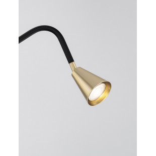 Lampa podłogowa minimalistyczna złota/czarna | Decolab24
