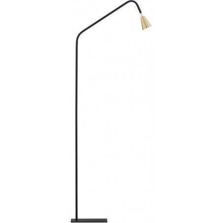 Lampa podłogowa minimalistyczna złota/czarna | Decolab24