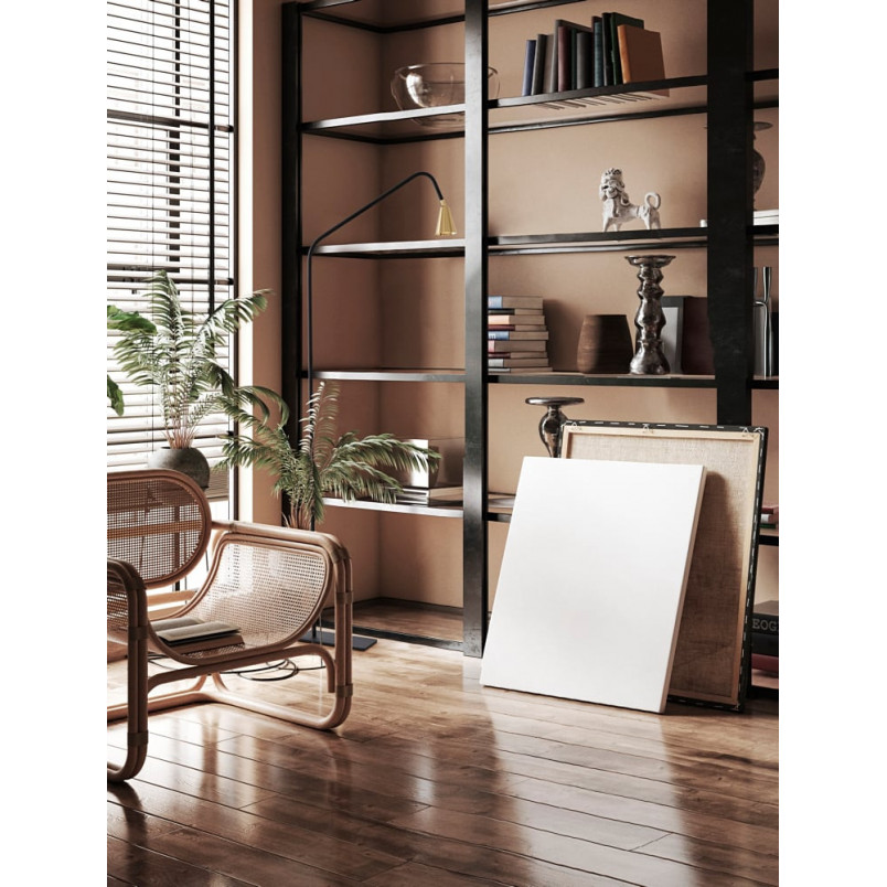 Lampa podłogowa minimalistyczna złota/czarna | Decolab24