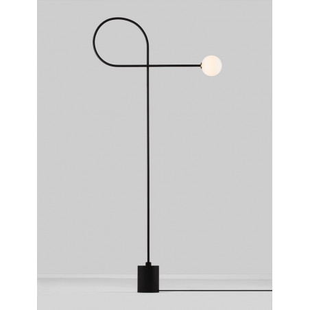 Lampa podłogowa szklana kula Ballo | Decolab24