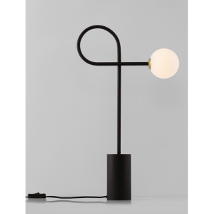 Lampa stołowa Ballo - szklana kula, design | Decolab24