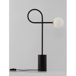 Lampa stołowa Ballo - szklana kula, design | Decolab24