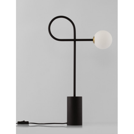 Lampa stołowa Ballo - szklana kula, design | Decolab24