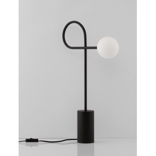 Lampa stołowa Ballo - szklana kula, design | Decolab24