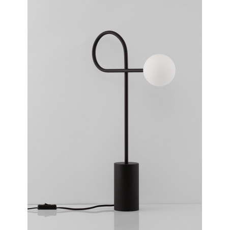 Lampa stołowa Ballo - szklana kula, design | Decolab24