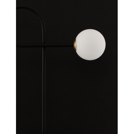 Lampa stołowa Ballo - szklana kula, design | Decolab24