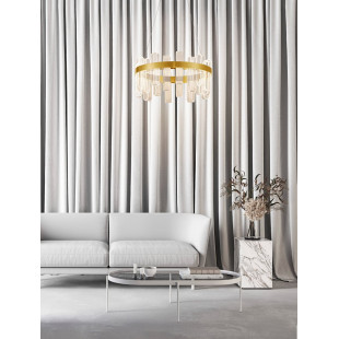 Lampa Wisząca Glamour Tellia LED Złota - Decolab24