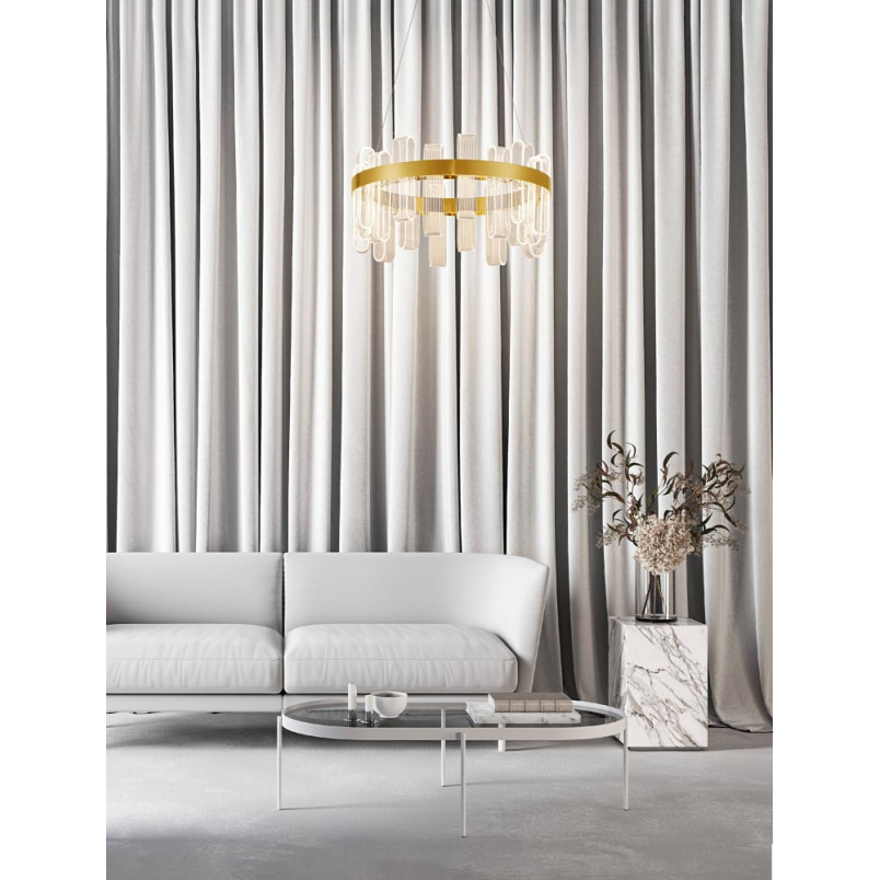 Lampa Wisząca Glamour Tellia LED Złota - Decolab24