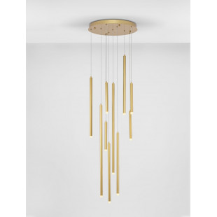 Lampa minimalistyczna wiszące tuby Hose LED 50cm złoty piaskowy