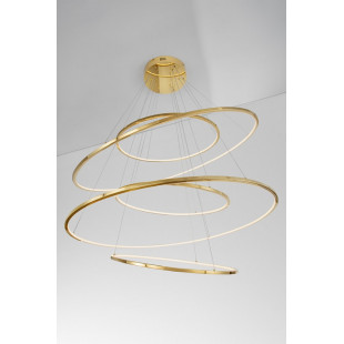 Lampa wisząca modern glamour Confuso Circles LED 3000K 120cm złota