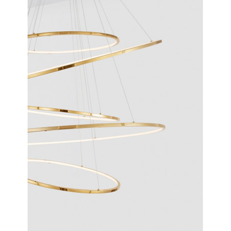 Lampa Wisząca Złota Confuso Circles LED | Decolab24