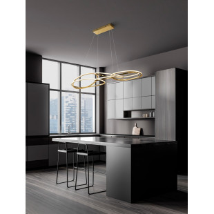 Lampa Wisząca Złota Glamour Confuso LED | Decolab24