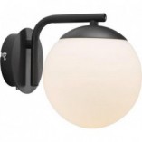 Kinkiet szklany Grant czarny/opal Nordlux | Retro Design