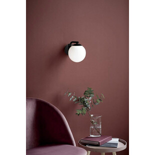 Kinkiet szklany Grant czarny/opal Nordlux | Retro Design