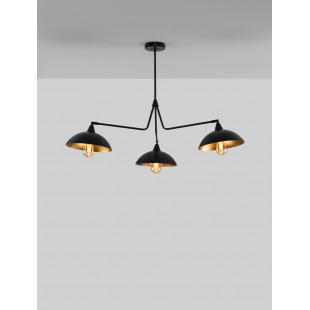 Lampa sufitowa Loft Artemis III | Czarna i Złota | Decolab24
