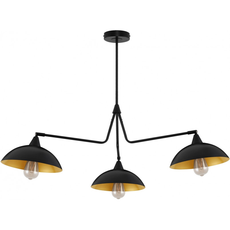 Lampa sufitowa Loft Artemis III | Czarna i Złota | Decolab24