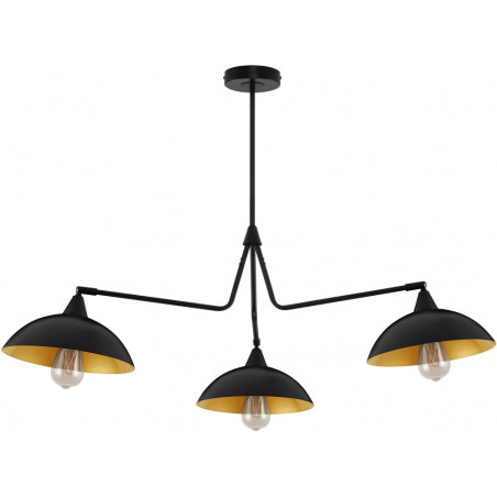 Lampa sufitowa Loft Artemis III | Czarna i Złota | Decolab24