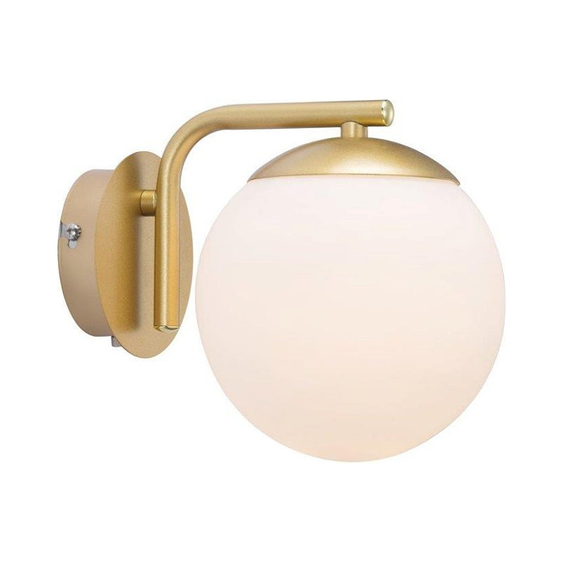 Kinkiet Glamour Grant - Szkło Opal, Mosiądz | Nordlux