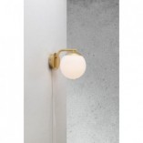 Kinkiet Glamour Grant - Szkło Opal, Mosiądz | Nordlux