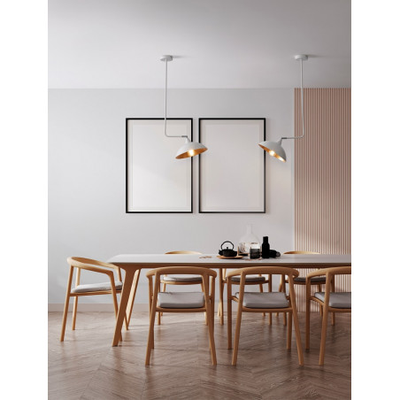 Lampa sufitowa loft Artemis | Biały/Złoty | Decolab24