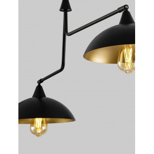 Lampa sufitowa Loft Artemis II | Czarna i Złota - Decolab24