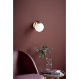 Kinkiet Glamour Grant - Szkło Opal, Mosiądz | Nordlux