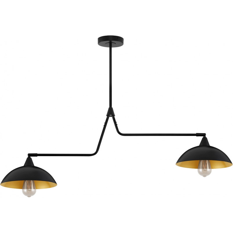 Lampa sufitowa Loft Artemis II | Czarna i Złota - Decolab24