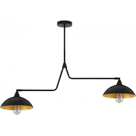Lampa sufitowa Loft Artemis II | Czarna i Złota - Decolab24