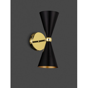 Kinkiet Lommo czarno-złoty | Design, Art Deco | Decolab24
