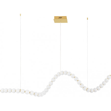 Lampa wisząca Glamour Moti - szkło, LED, pilot | Decolab24
