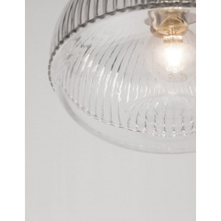 Lampa wisząca Tripsi - szkło vintage, złoty mosiądz | Decolab24
