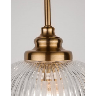 Lampa wisząca Tripsi - szkło vintage, złoty mosiądz | Decolab24