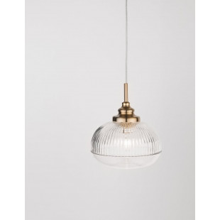 Lampa wisząca Tripsi - szkło vintage, złoty mosiądz | Decolab24