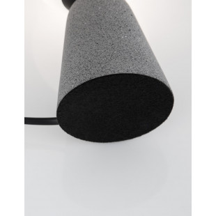 Lampa stołowa betonowa Noon | Szklany klosz, Styl Japandi
