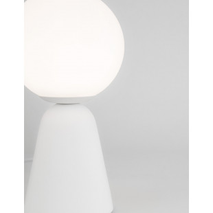 Lampa stołowa Noon: Beton i szkło w stylu Japandi | Decolab24
