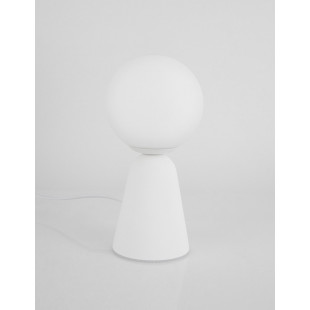 Lampa stołowa Noon: Beton i szkło w stylu Japandi | Decolab24