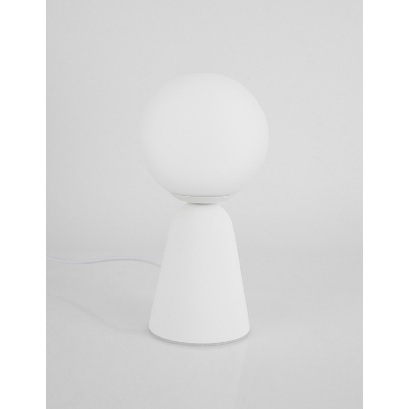 Lampa stołowa Noon: Beton i szkło w stylu Japandi | Decolab24