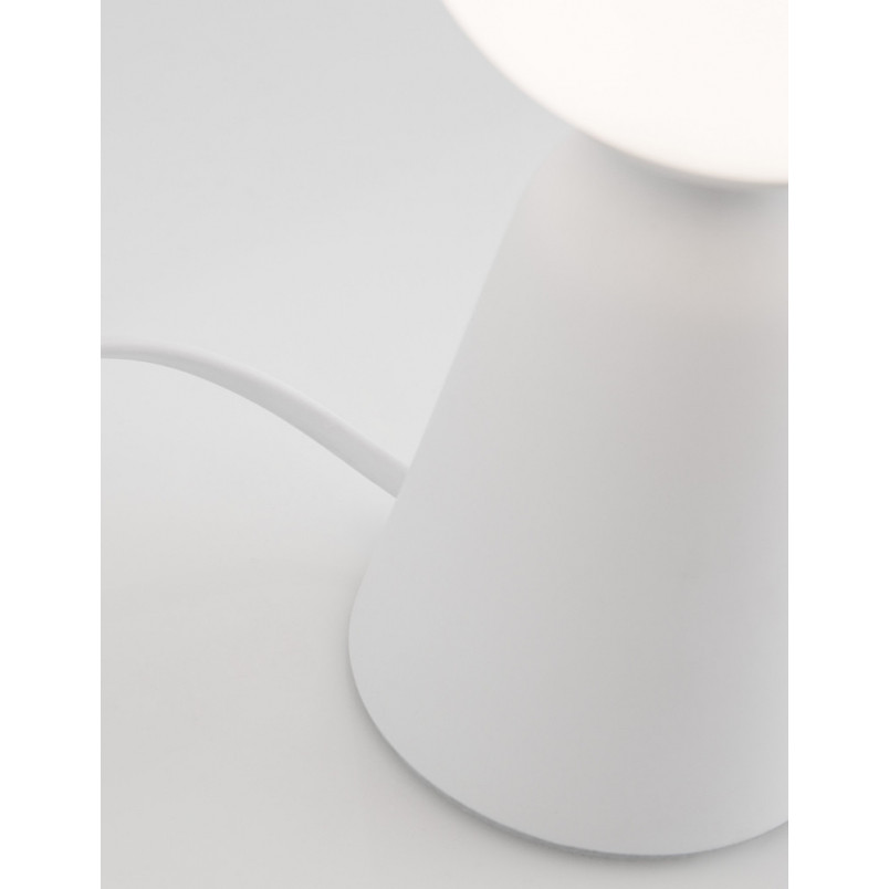 Lampa stołowa Noon: Beton i szkło w stylu Japandi | Decolab24