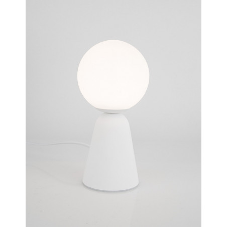 Lampa stołowa Noon: Beton i szkło w stylu Japandi | Decolab24