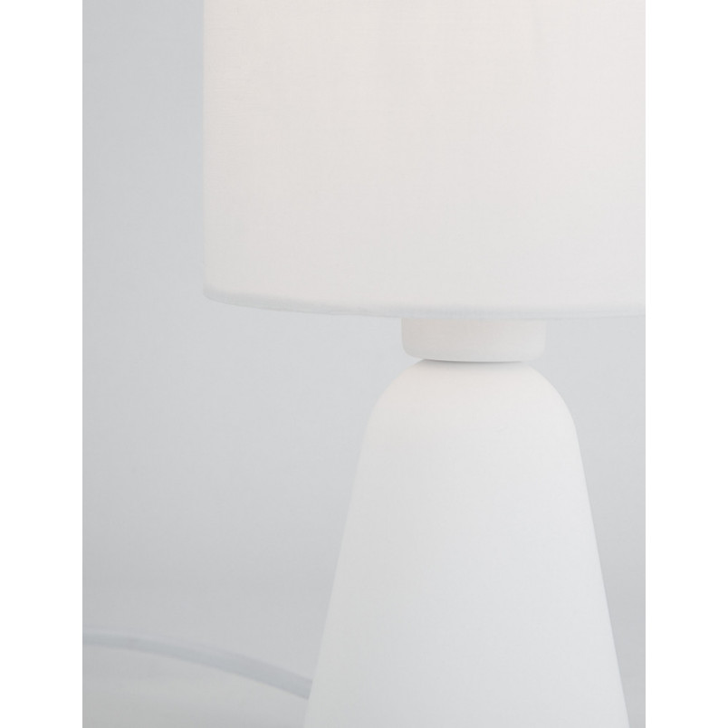 Lampa stołowa betonowa Noon biała | Decolab24