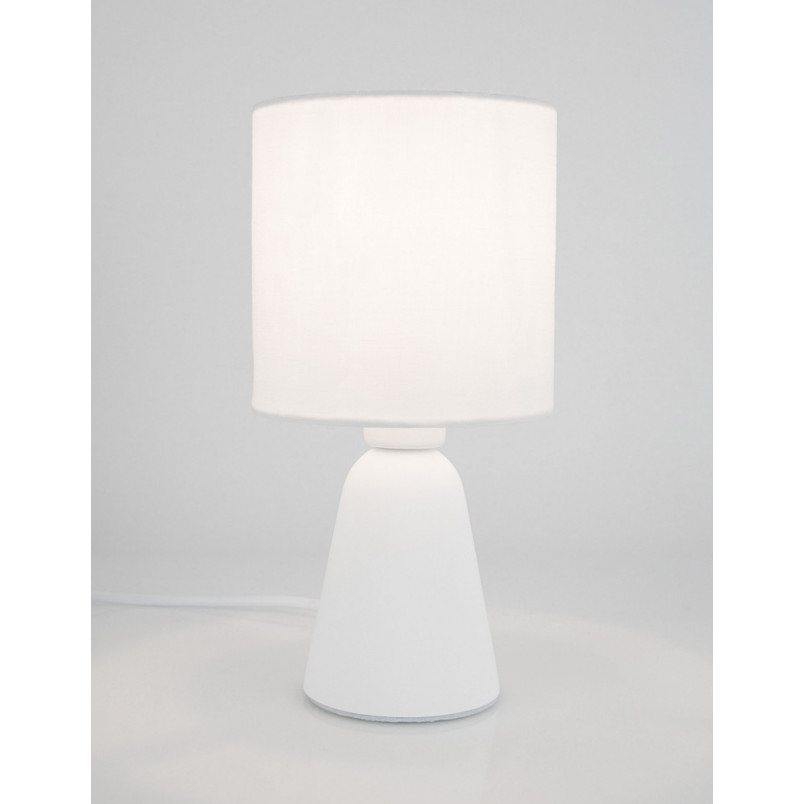 Lampa stołowa betonowa Noon biała | Decolab24