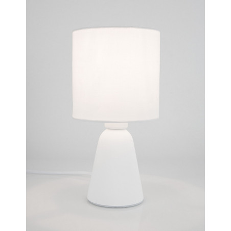 Lampa stołowa betonowa Noon biała | Decolab24