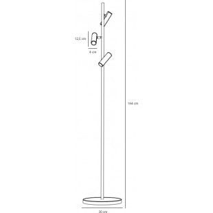 Lampa podłogowa niebieska Aldex Trevo III - Nowoczesny design